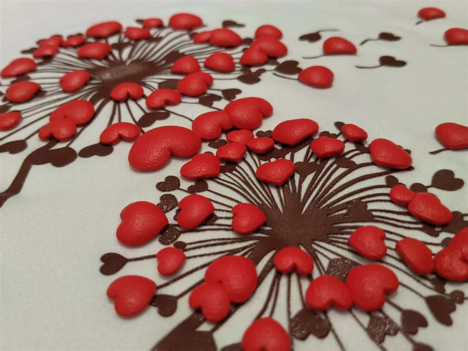 3D puff silicone
