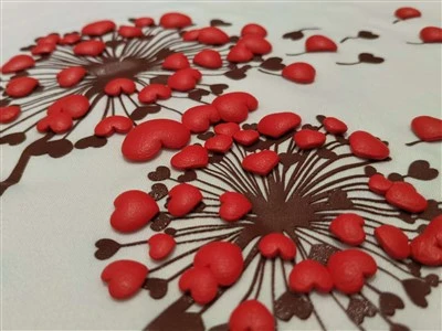 3D puff silicone